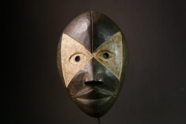 African mask Tribal Wood Masks Unique Décor Lega Mask Authentic Wood Decoration Handcrafted Art Cultural Home Accent - 9330