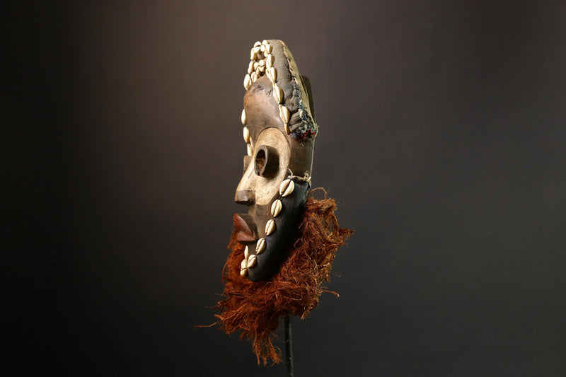 African Hand Carved Dan Kran Mask by Dan Zapkei Unique Collectible Tribal Art for Home Decor and Cultural Enthusiasts-G1402