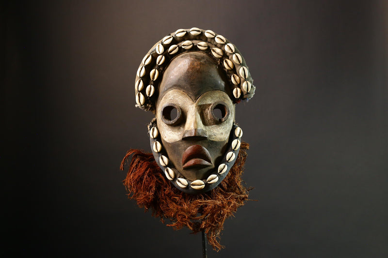 African Hand Carved Dan Kran Mask by Dan Zapkei Unique Collectible Tribal Art for Home Decor and Cultural Enthusiasts-G1402