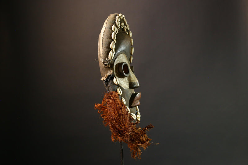 African Hand Carved Dan Kran Mask by Dan Zapkei Unique Collectible Tribal Art for Home Decor and Cultural Enthusiasts-G1402