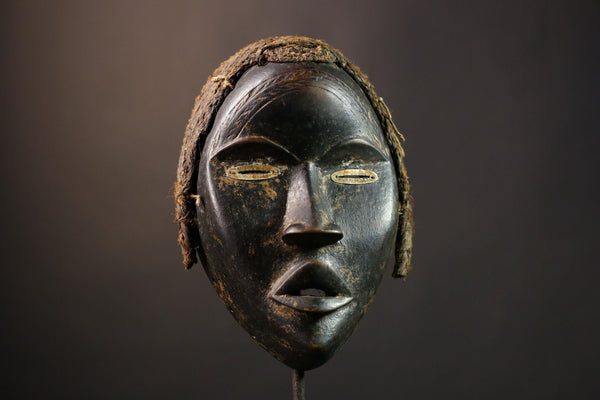 African Tribal Face Mask Antique Dan Mask Unique Wall Decor Piece Artisan Crafted for Home Decor and Cultural Enthusiasts-G1993