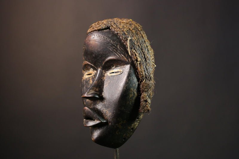 African Tribal Face Mask Antique Dan Mask Unique Wall Decor Piece Artisan Crafted for Home Decor and Cultural Enthusiasts-G1993