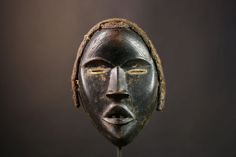 African Tribal Face Mask Antique Dan Mask Unique Wall Decor Piece Artisan Crafted for Home Decor and Cultural Enthusiasts-G1993