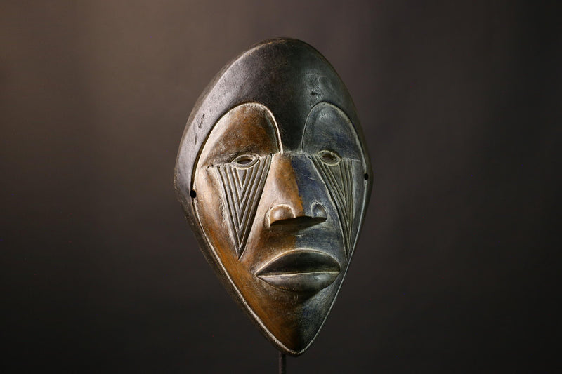 African Nigerian Igbo Handmade African Igbo Tribal Face Mask Unique Wooden Wall Hanging Art Authentic Decorative Piece -G1978