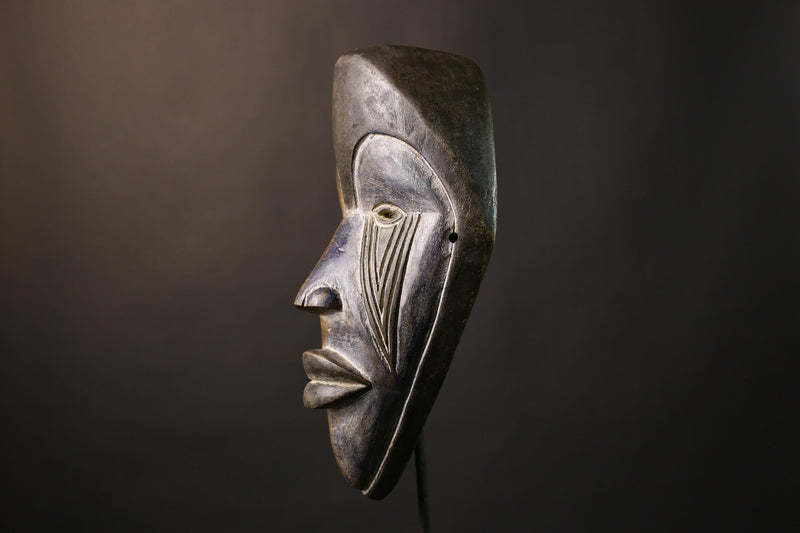 African Nigerian Igbo Handmade African Igbo Tribal Face Mask Unique Wooden Wall Hanging Art Authentic Decorative Piece -G1978