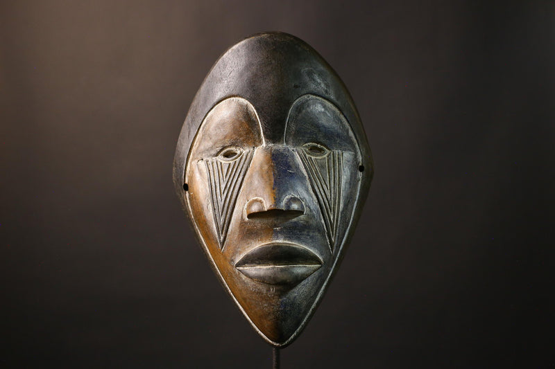 African Nigerian Igbo Handmade African Igbo Tribal Face Mask Unique Wooden Wall Hanging Art Authentic Decorative Piece -G1978