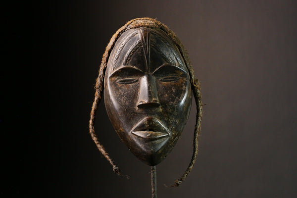 African Mask Hand-Carved African Tribal Face Mask - Kuba Dan Wall Art Collectible Decor -G1816