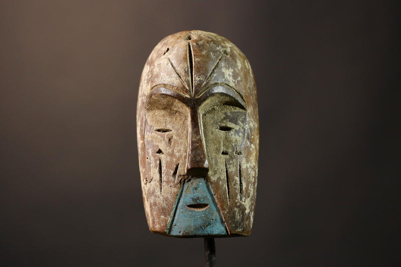 Authentic Lega Mask from DR Congo Handcrafted Lengola Tribe Wood Art Exquisite African Wall Decor Cultural Home Accent Unique Piece-G3625