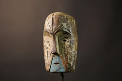 Authentic Lega Mask from DR Congo Handcrafted Lengola Tribe Wood Art Exquisite African Wall Decor Cultural Home Accent Unique Piece-G3625