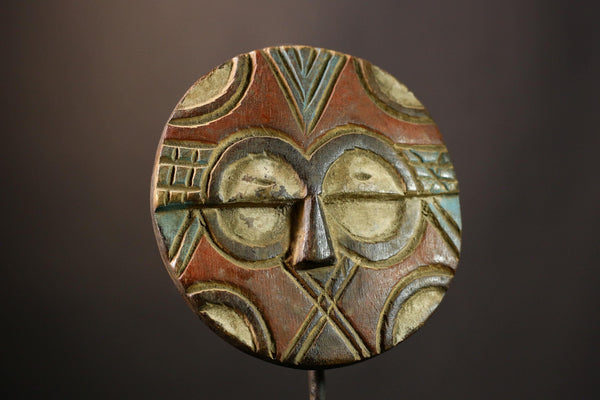 Authentic African Vintage Hand Carved Mask Eket Ibibio Tribal Wall Hanging Art Unique Home Decor for Cultural Appreciation-G3644