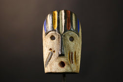 African Authentic Lega Mask Congo Bwami Wall Décor Unique Handcrafted Masks for Cultural Home Decoration-G3640