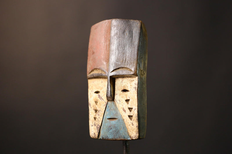 African Authentic Lega Mask Congo Bwami Wall Décor Unique Handcrafted Masks for Cultural Home Decoration-G3638