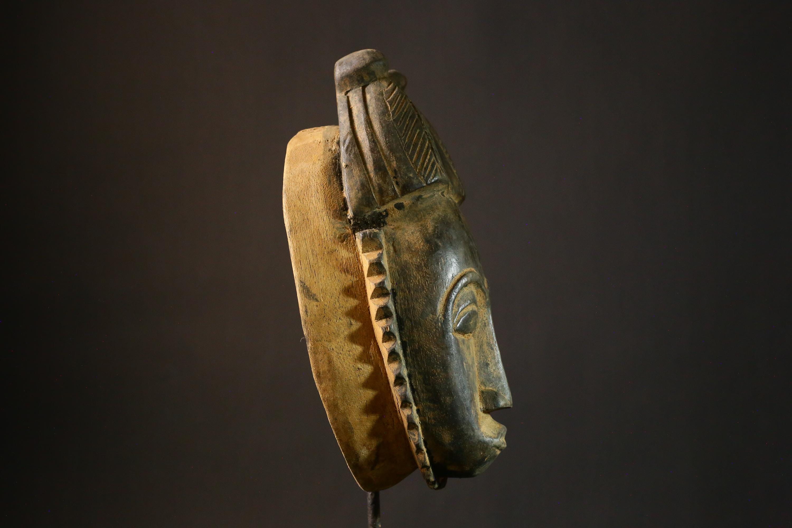 African masks Hand Carved Guro African Masks Wooden Wall Decor Home Collectible Art-G1829
