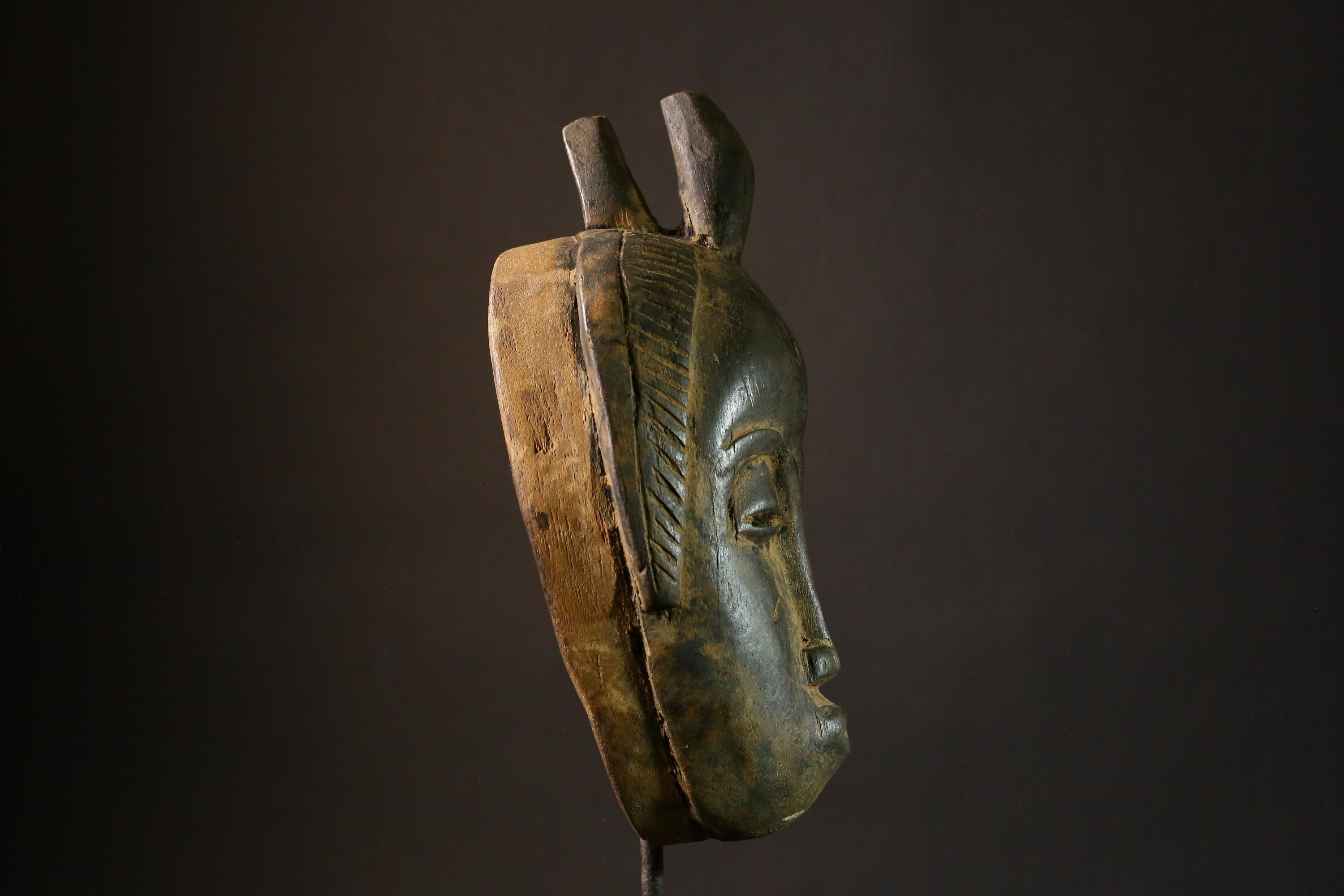African masks Guro Wooden Carved African Mask Decorative Wall Art Home Decor Collectible masks for wall-G1824