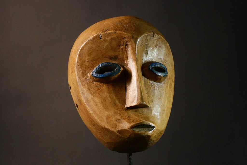 African Mask Hand Carved Lega Masks Tribal Wood Wall Art Unique Home Decor Authentic Cultural Collection Display Pieces-G3409