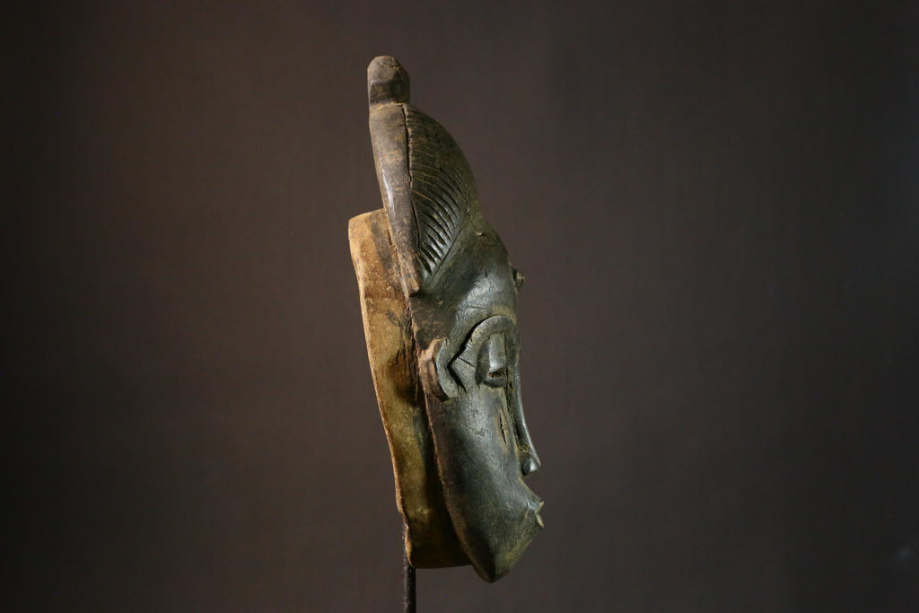 African Masks Hand Carved Guro Mask Tribal Face Wood Art Unique Wall Decor Authentic Cultural Home Display Piece-G1856