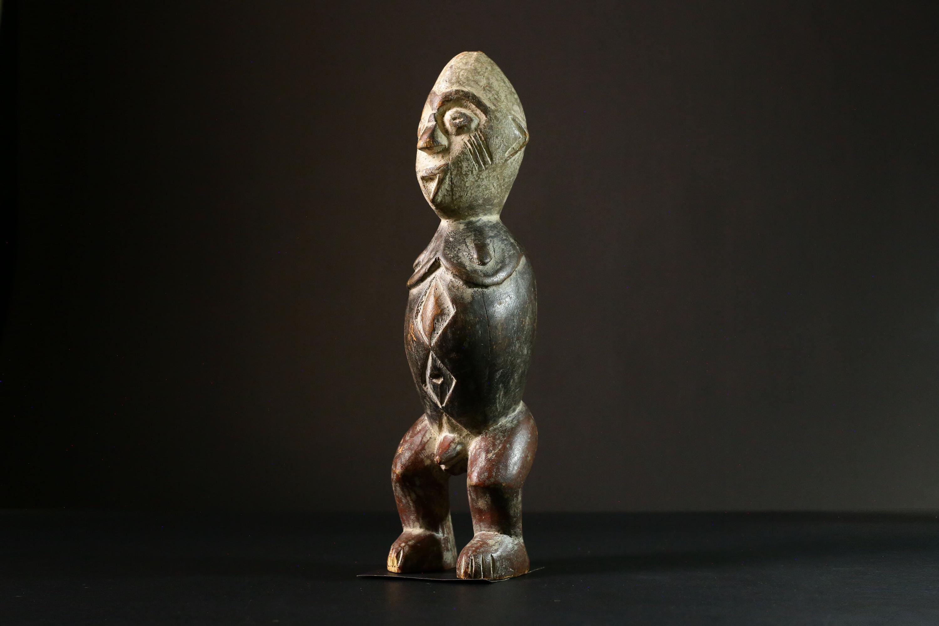 African Tribal Power Figure Igbo Kongo Tribal Power Figure African Unique Cultural Art Statue Vintage Decor 6520