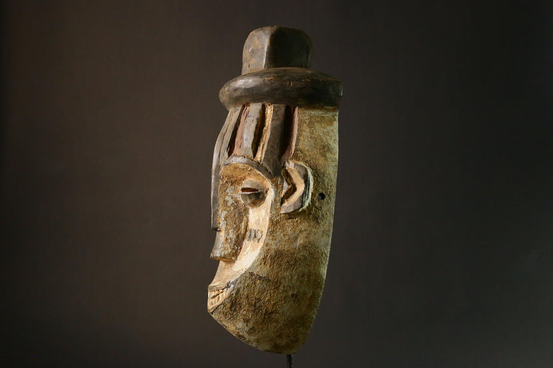 African mask Hand Igbo Maiden Spirit Mask African Tribal Wood Art Unique Cultural Collectible Decor Piece 6537