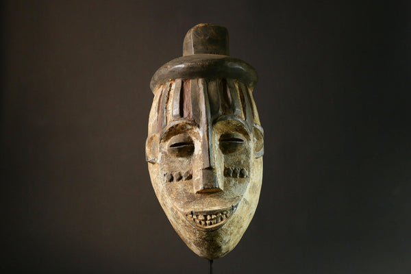 African mask Hand Igbo Maiden Spirit Mask African Tribal Wood Art Unique Cultural Collectible Decor Piece 6537