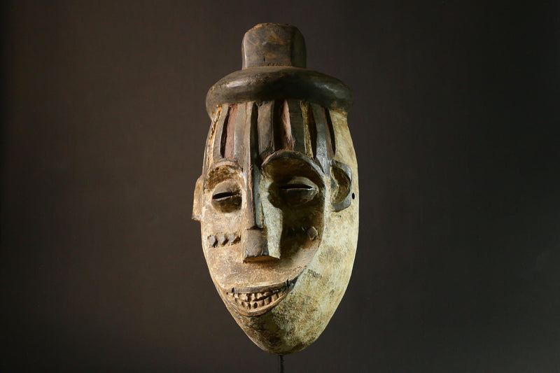 African mask Hand Igbo Maiden Spirit Mask African Tribal Wood Art Unique Cultural Collectible Decor Piece 6537