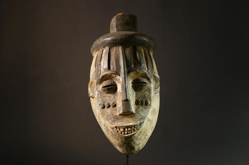 African mask Hand Igbo Maiden Spirit Mask African Tribal Wood Art Unique Cultural Collectible Decor Piece 6537