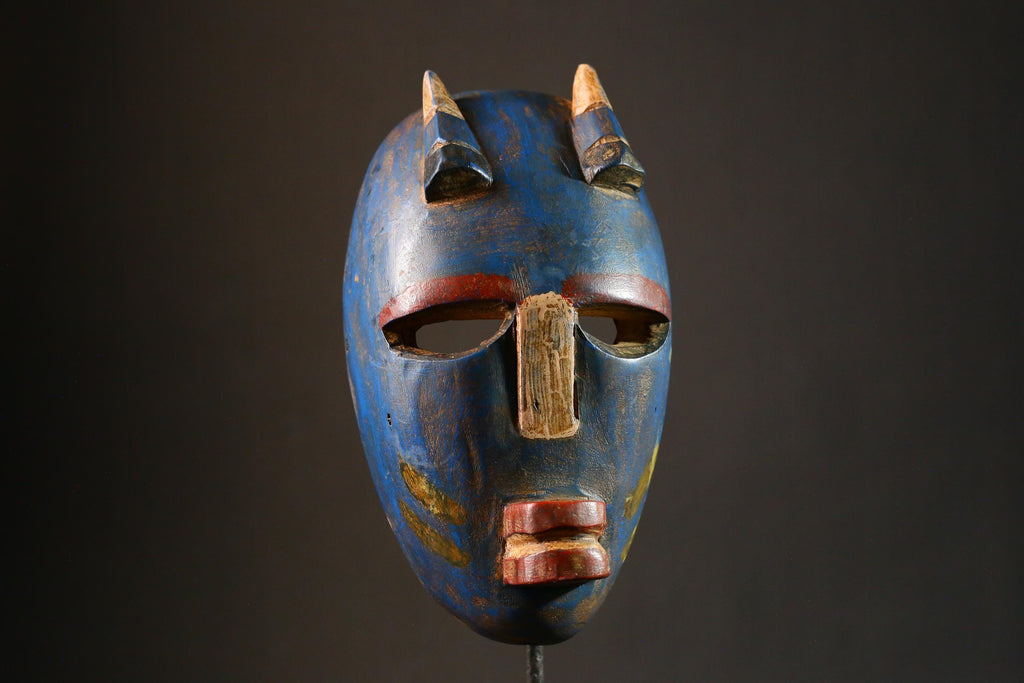African Mask Large Dan Kran African Mask Tribal Wall Art Unique Cultural Decor Home Piece G3419