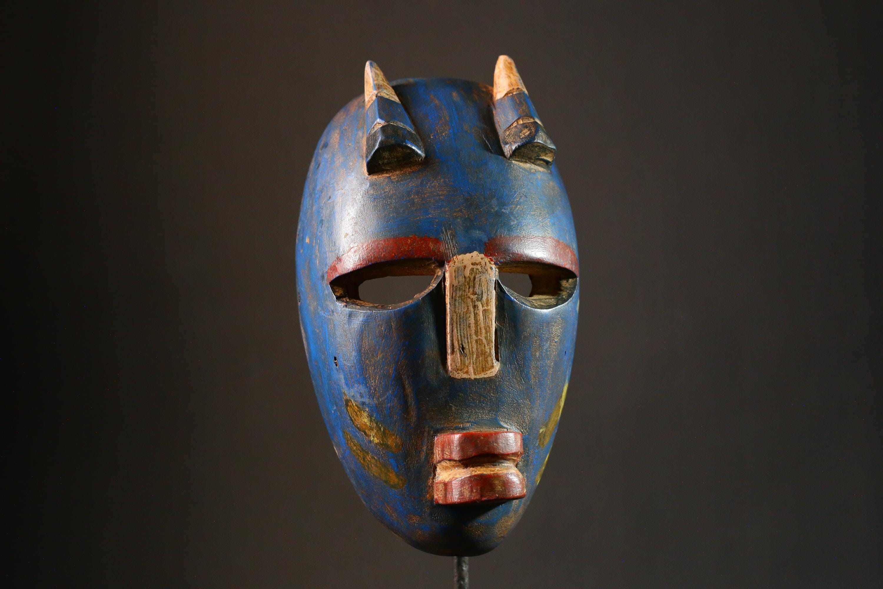 African Mask Large Dan Kran African Mask Tribal Wall Art Unique Cultural Decor Home Piece G3419