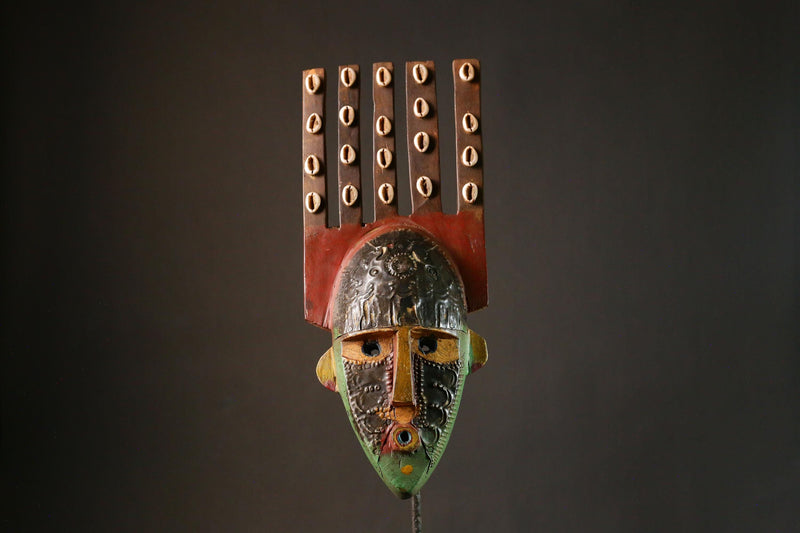 African mask Antique Malinke Dance Mask Tribal Art Unique Collectible Wall Decor Piece for Home Display G3418