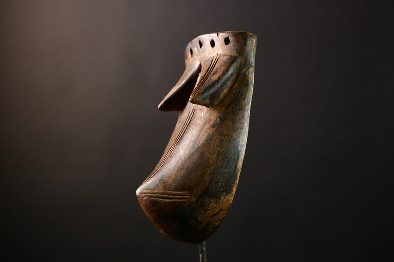 African Mask Makonde Body - Unique Handcrafted Wooden Sculpture from Tanzania, Tribal Art Decor for Home, Cultural Collectibles-G3676