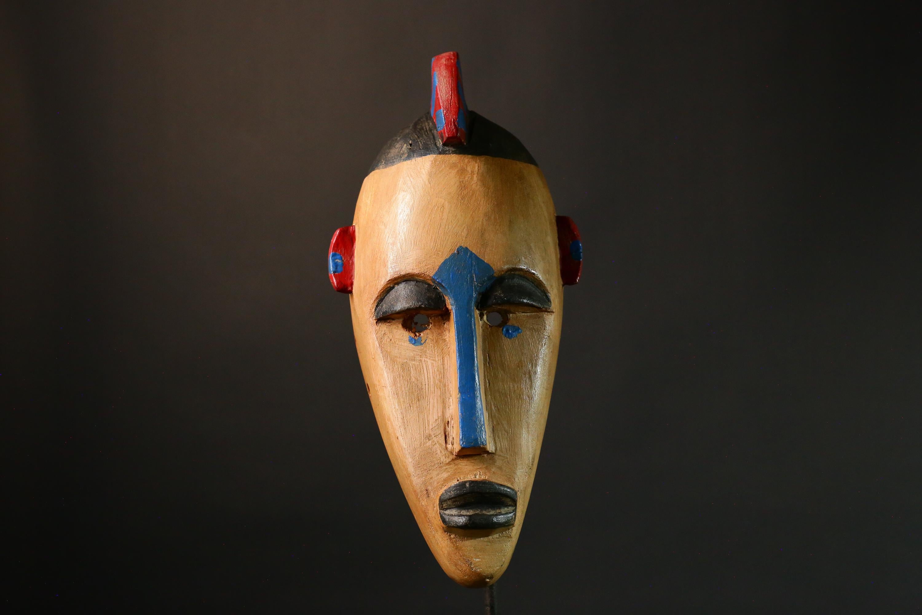 African mask Antique Handcrafted Wooden African Dance Mask Bambara Tribal Art Unique Home Decor G3443