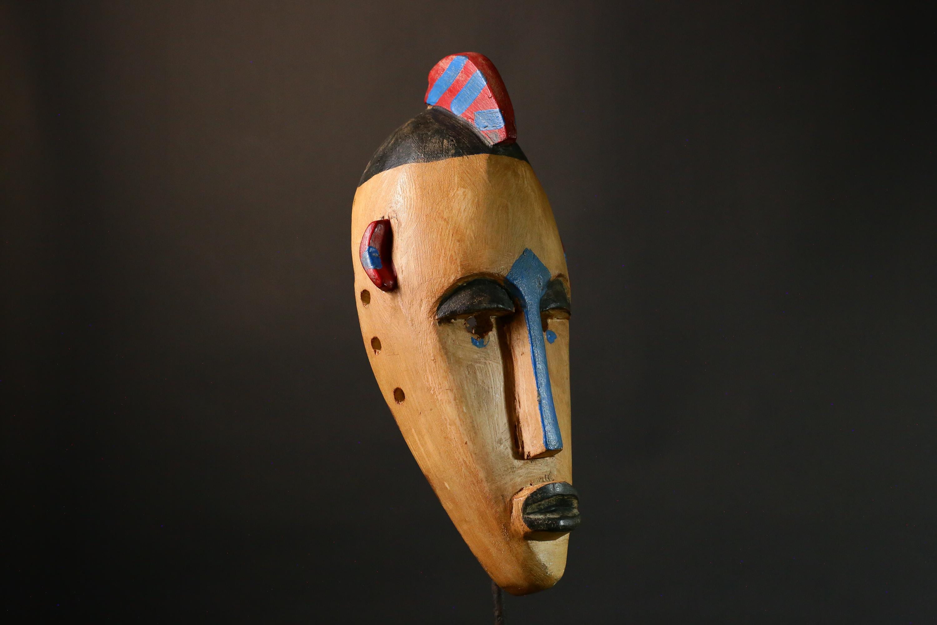 African mask Antique Handcrafted Wooden African Dance Mask Bambara Tribal Art Unique Home Decor G3443