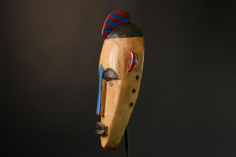 African mask Antique Handcrafted Wooden African Dance Mask Bambara Tribal Art Unique Home Decor G3443