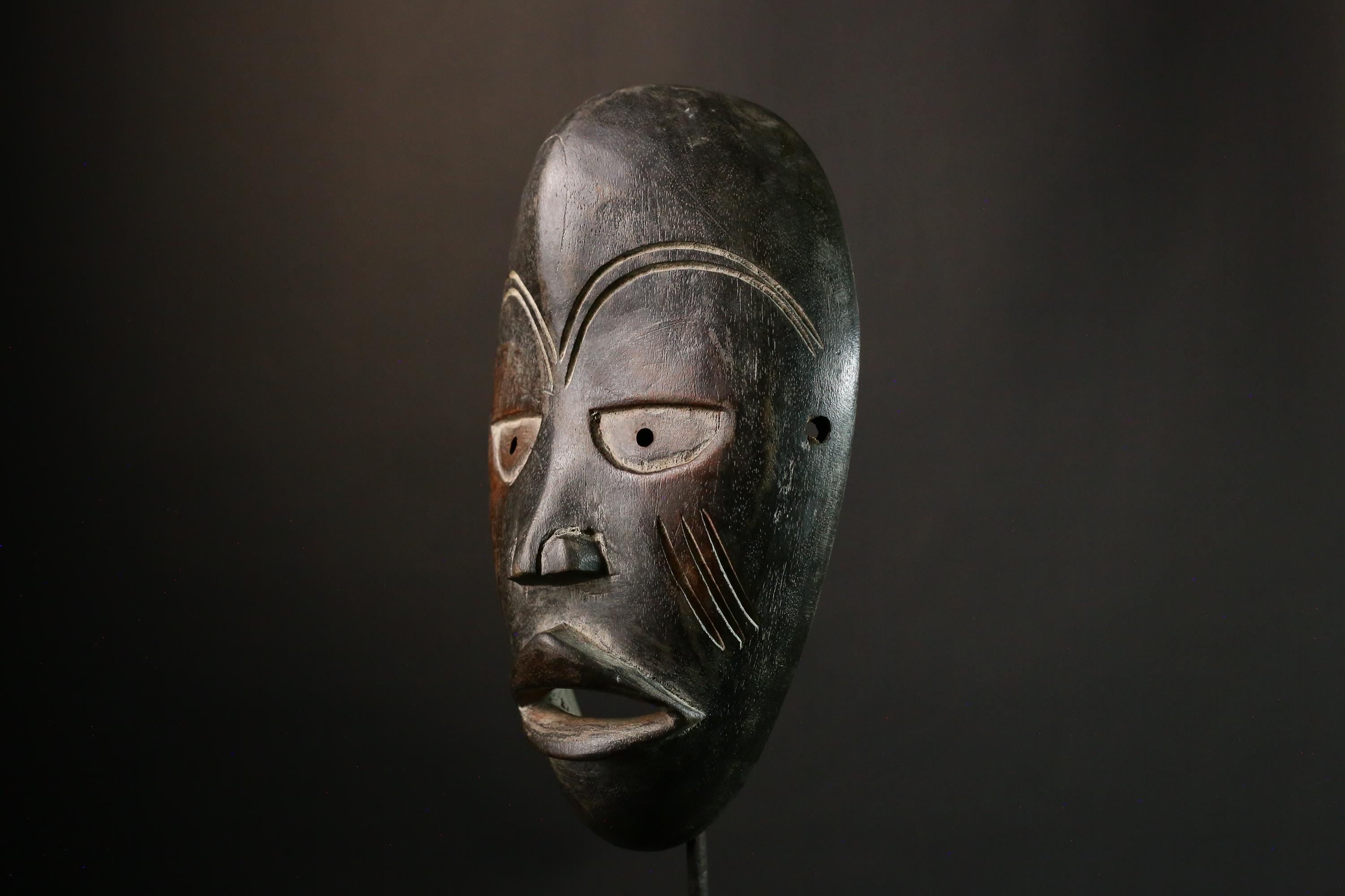 African Tribal Handcrafted African Tribal Wall Mask, Authentic Wooden Art, Cultural Collectible Decor, Unique Ethnic Gift - G1870