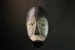 African Masks Lega  Tribal Wood Mask, Handcrafted Primitive Art, Authentic Home Décor, Cultural Collectible Statue - G1872