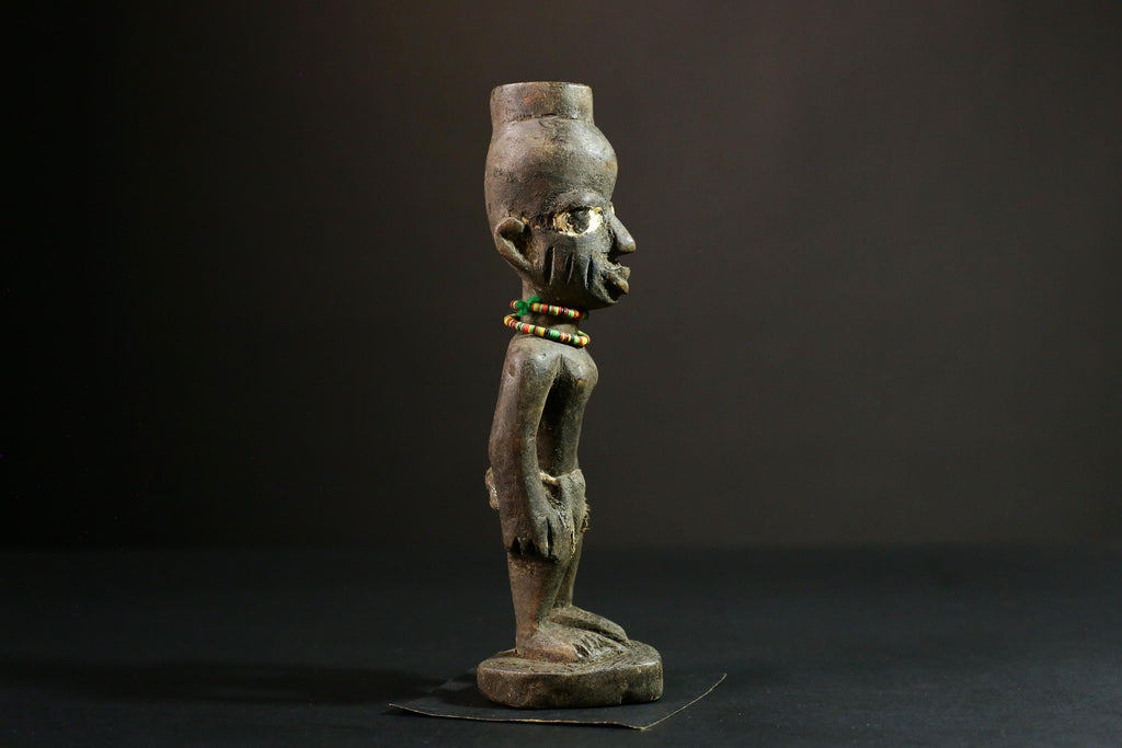 African sculpture Yoruba African Tribal Art, Unique Wooden Carved Statue, Handcrafted Sculpture Decor - 6557