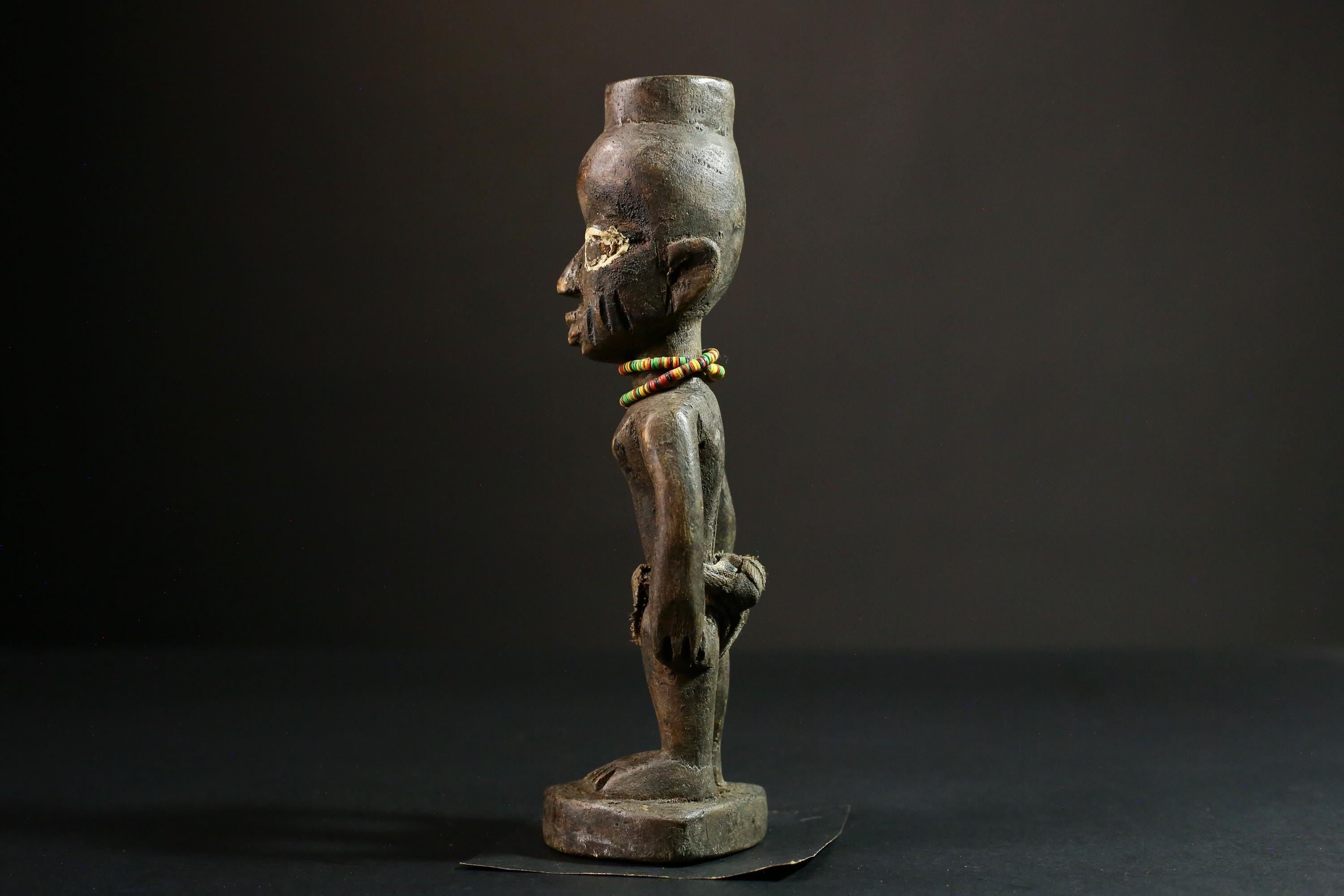 African sculpture Yoruba African Tribal Art, Unique Wooden Carved Statue, Handcrafted Sculpture Decor - 6557