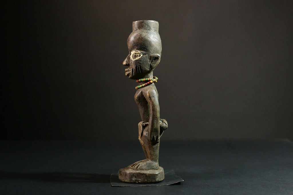 African sculpture Yoruba African Tribal Art, Unique Wooden Carved Statue, Handcrafted Sculpture Decor - 6557