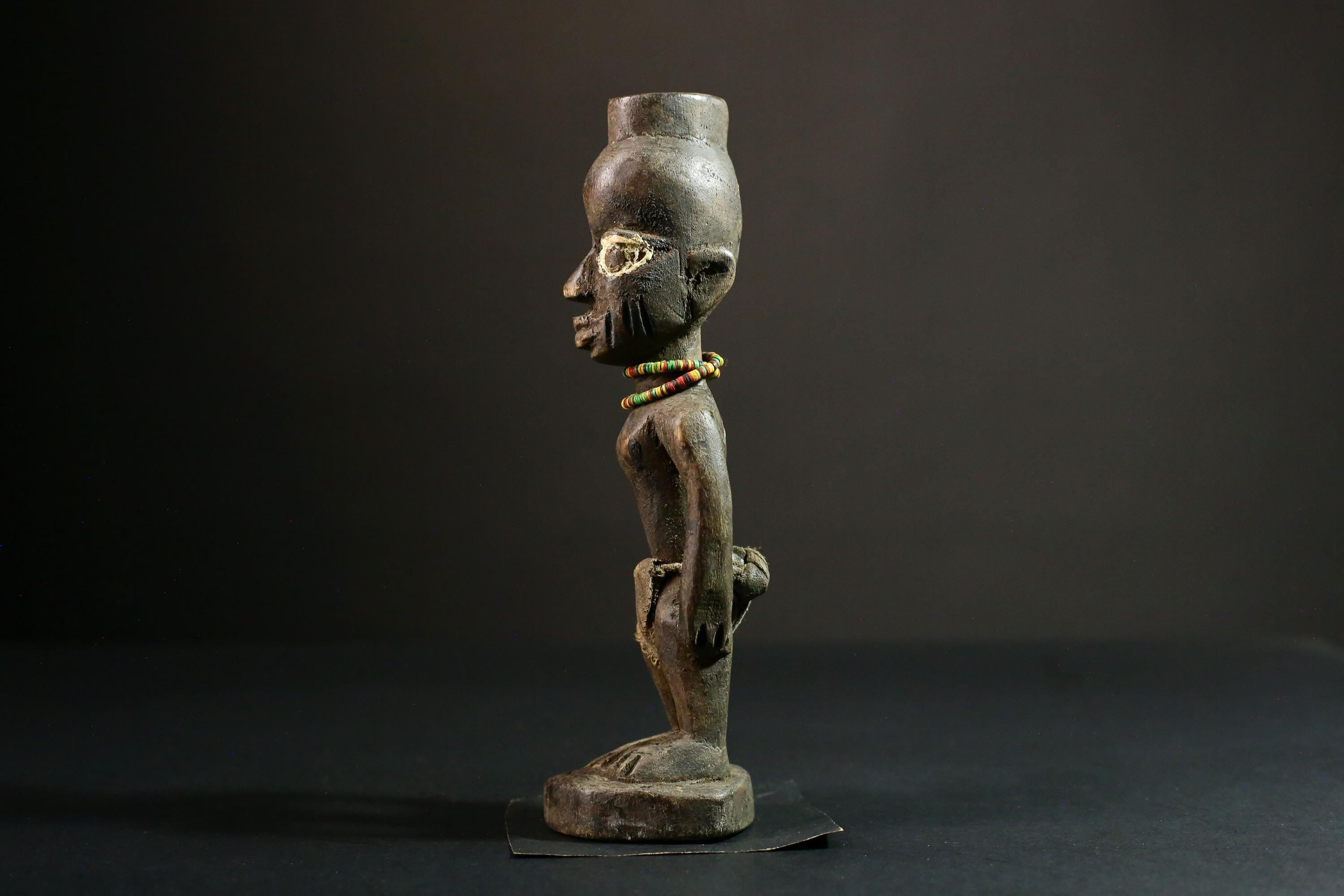African sculpture Yoruba African Tribal Art, Unique Wooden Carved Statue, Handcrafted Sculpture Decor - 6557