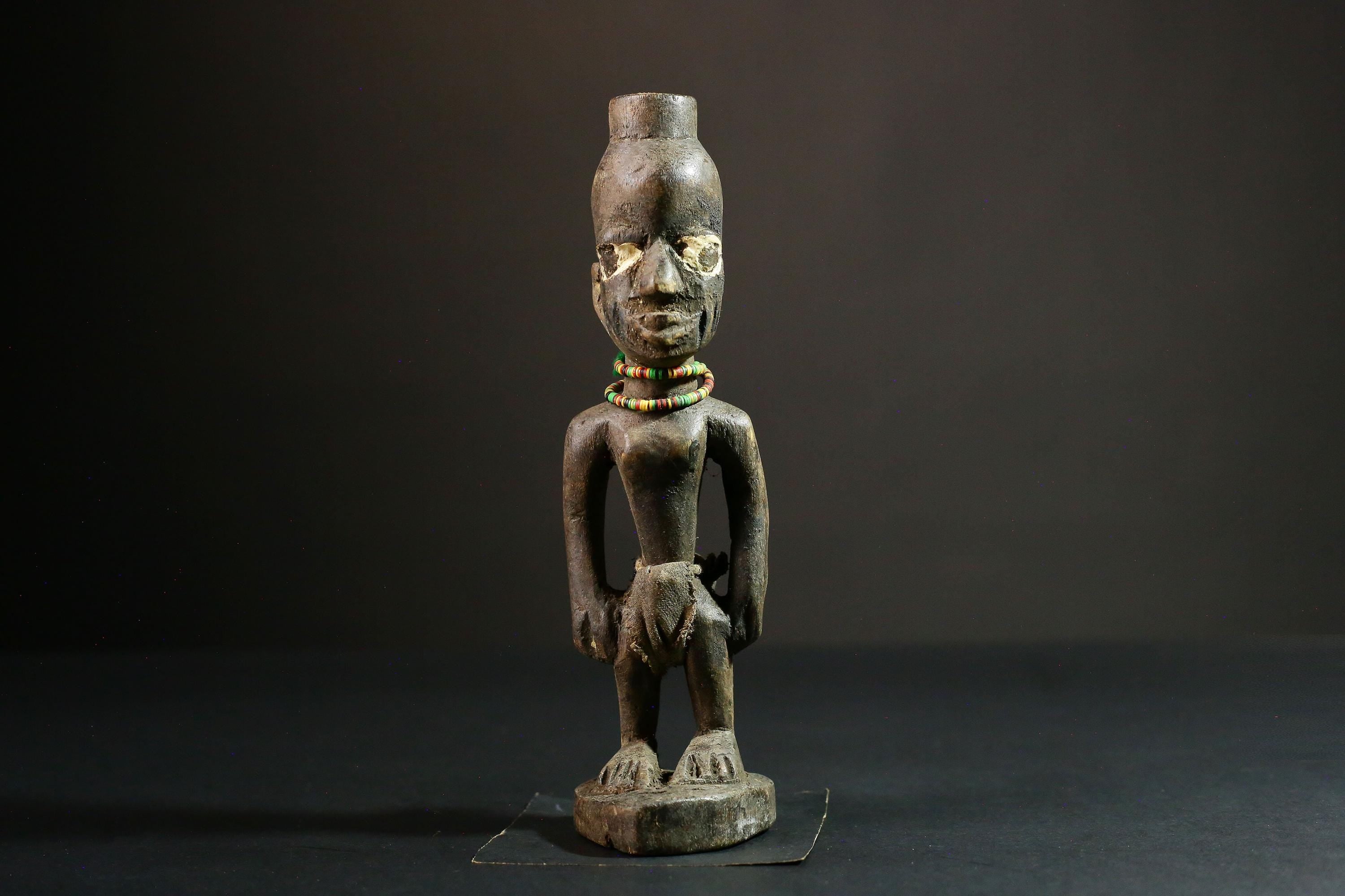 African sculpture Yoruba African Tribal Art, Unique Wooden Carved Statue, Handcrafted Sculpture Decor - 6557
