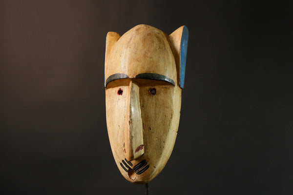 African mask Large Bambara Mask - Hand Carved Wooden Art, Unique Tribal Home Decor, Authentic Ethnic Sculpture, Cultural Wall Accent-G3451