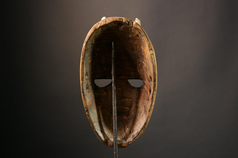 African mask Handcrafted African Lega Mask from Congo Unique Bwami Tribal Wall Art Decor Authentic Handcrafted Decor - G3473