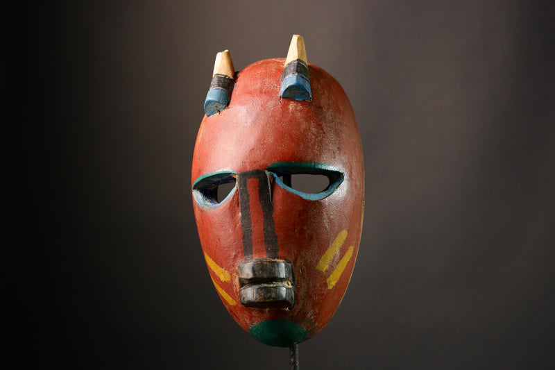 African mask Handcrafted African Lega Mask from Congo Unique Bwami Tribal Wall Art Decor Authentic Handcrafted Decor - G3473