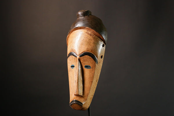 African mask Authentic African Fang Ngil Mask Wall Decor Traditional Art for Home Display Unique Tribal Piece - G3470