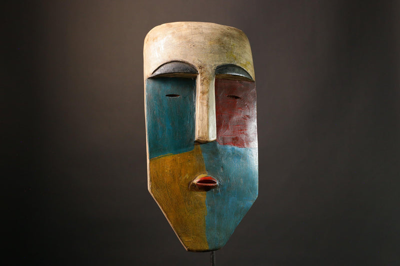 African mask Antique Wood Mask Unique Lega Mask Wall Art for Home Decor Stunning Accent Piece - G3464