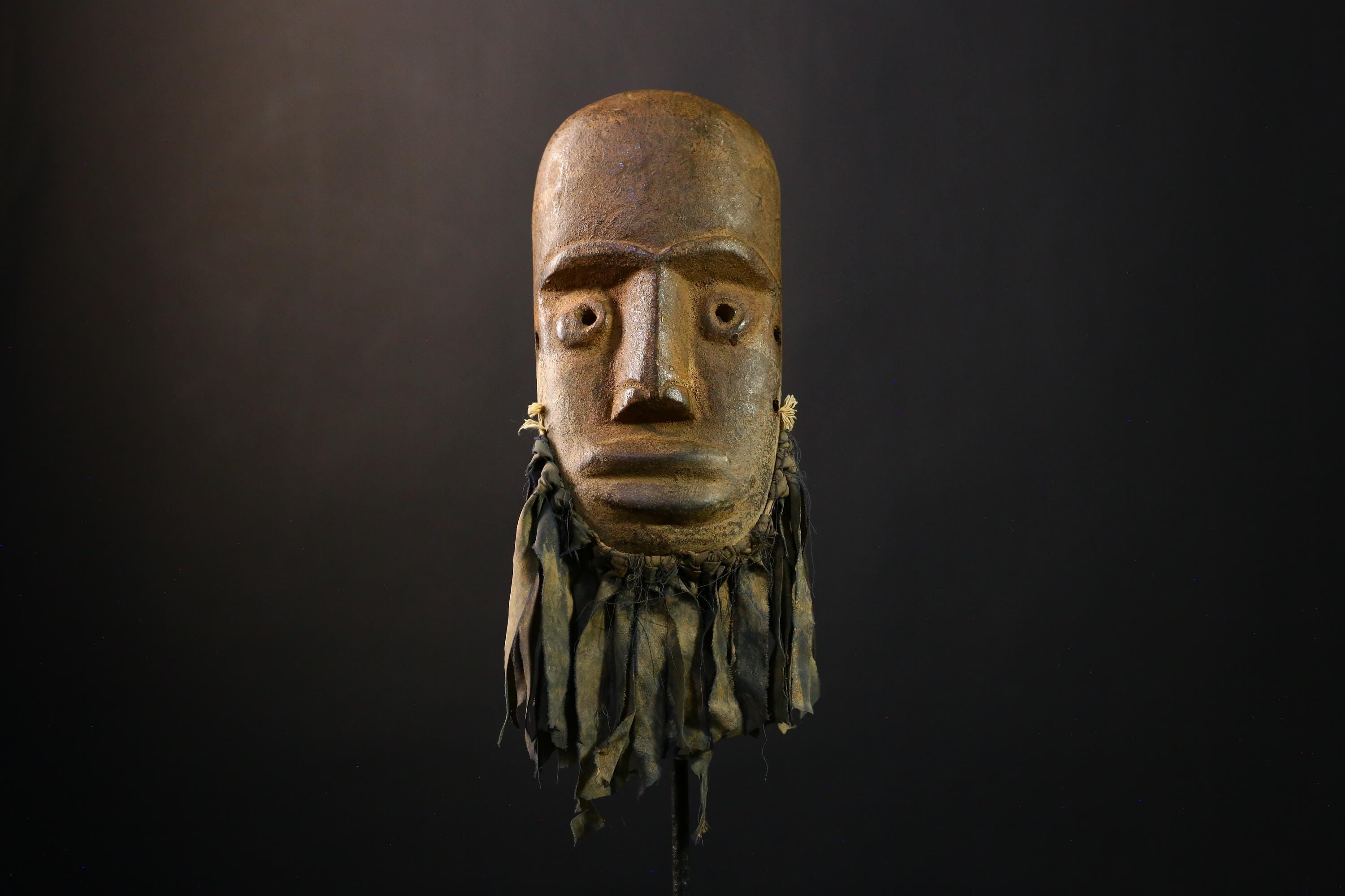 African Mask - Vintage Dan Gio Tribal Wall Art - Hand-Carved Unique Collectible Decor for Home and Ethnic Art Display-G3719