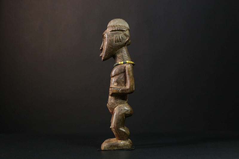 African Voodoo Sculpture - Luba Handcrafted Tribal Art Figurine - Unique Collectible Decor for Home and Spiritual Art Display-G3734