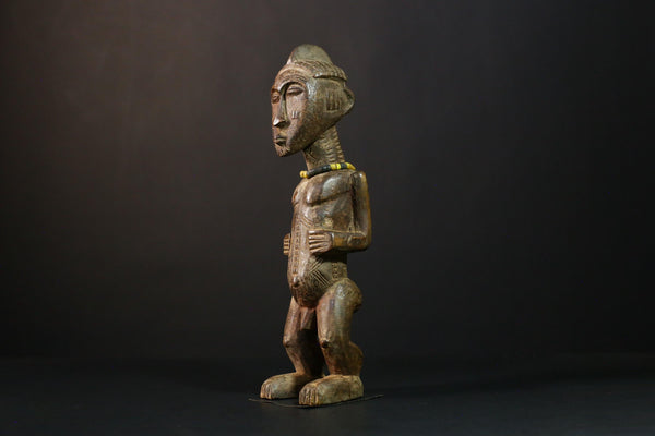 African Voodoo Sculpture - Luba Handcrafted Tribal Art Figurine - Unique Collectible Decor for Home and Spiritual Art Display-G3734