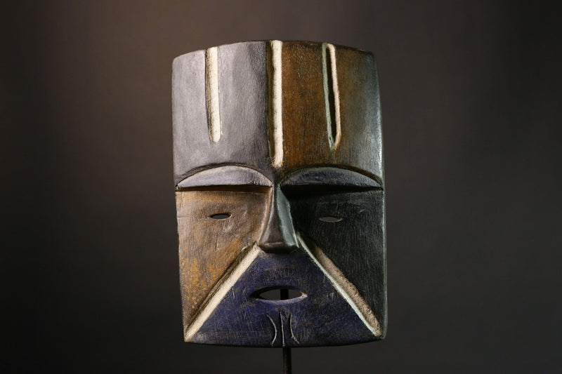 African Masks Large Lega Idimu Mask Unique Bwami Tribal Art for Discerning Collectors and Home Decor- G1879