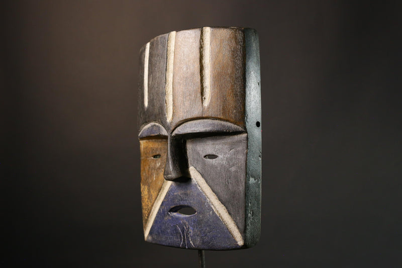 African Masks Large Lega Idimu Mask Unique Bwami Tribal Art for Discerning Collectors and Home Decor- G1879