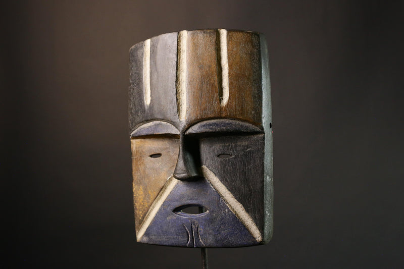 African Masks Large Lega Idimu Mask Unique Bwami Tribal Art for Discerning Collectors and Home Decor- G1879